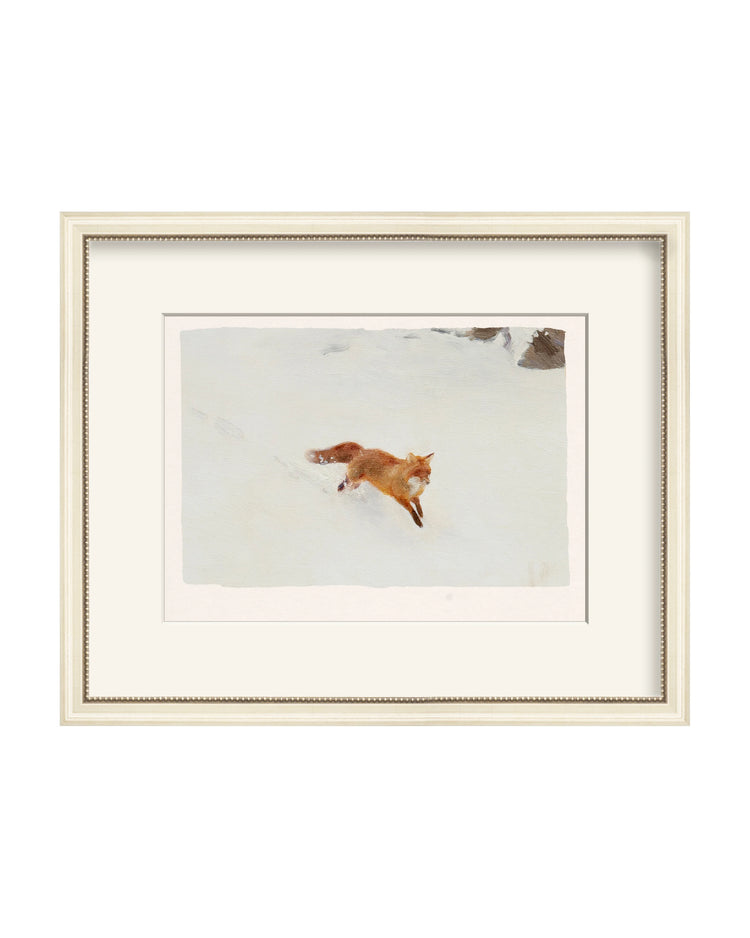 Framed - Antique Ivory - Warm White Mat / 17.75 x 14.5 / Rag