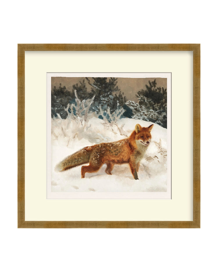 Framed - Vintage Gold - Off-White Mat / 21.75 x 22 / Rag