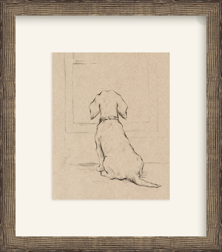 Framed - Driftwood Oak & Mat / 15.25 x 17.25