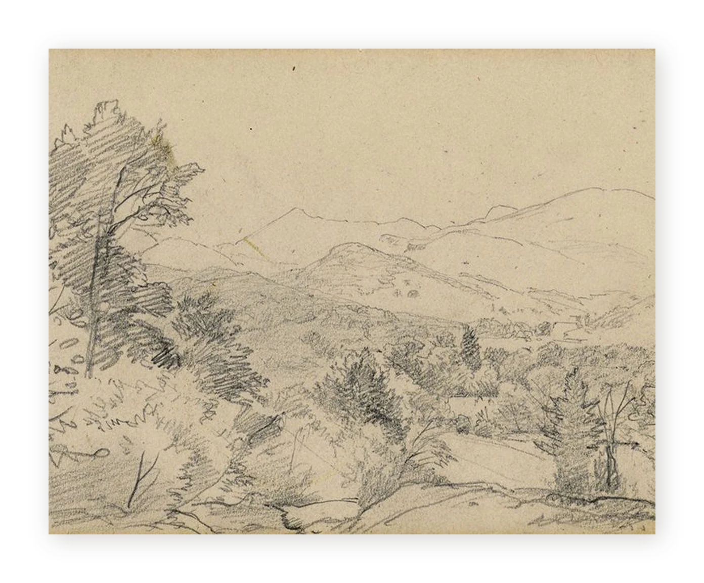 Mountain Sketch - Fine Art Print