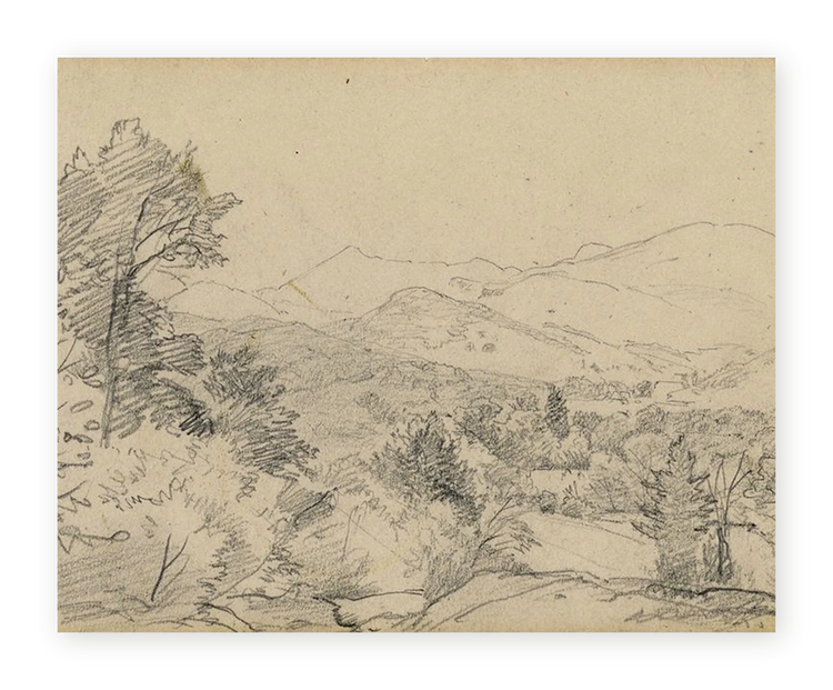 Mountain Sketch - Fine Art Print