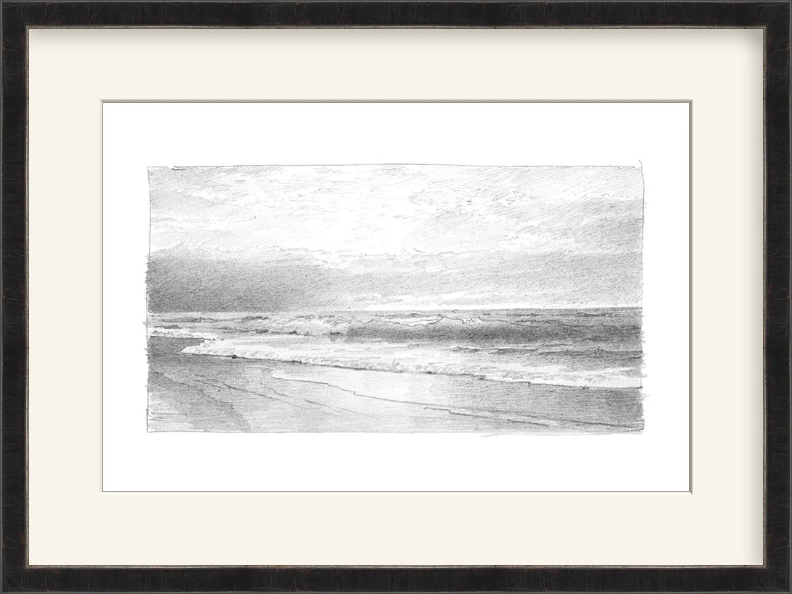 Seascape 2 - Custom Framed Print with Mat
