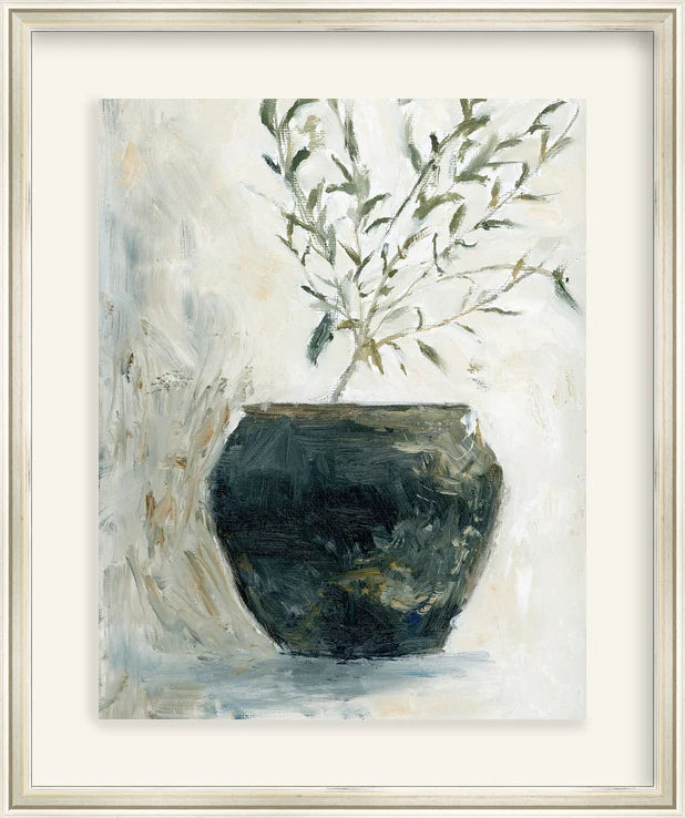 Still Life Olive Tree - Custom Framed Print with Mat