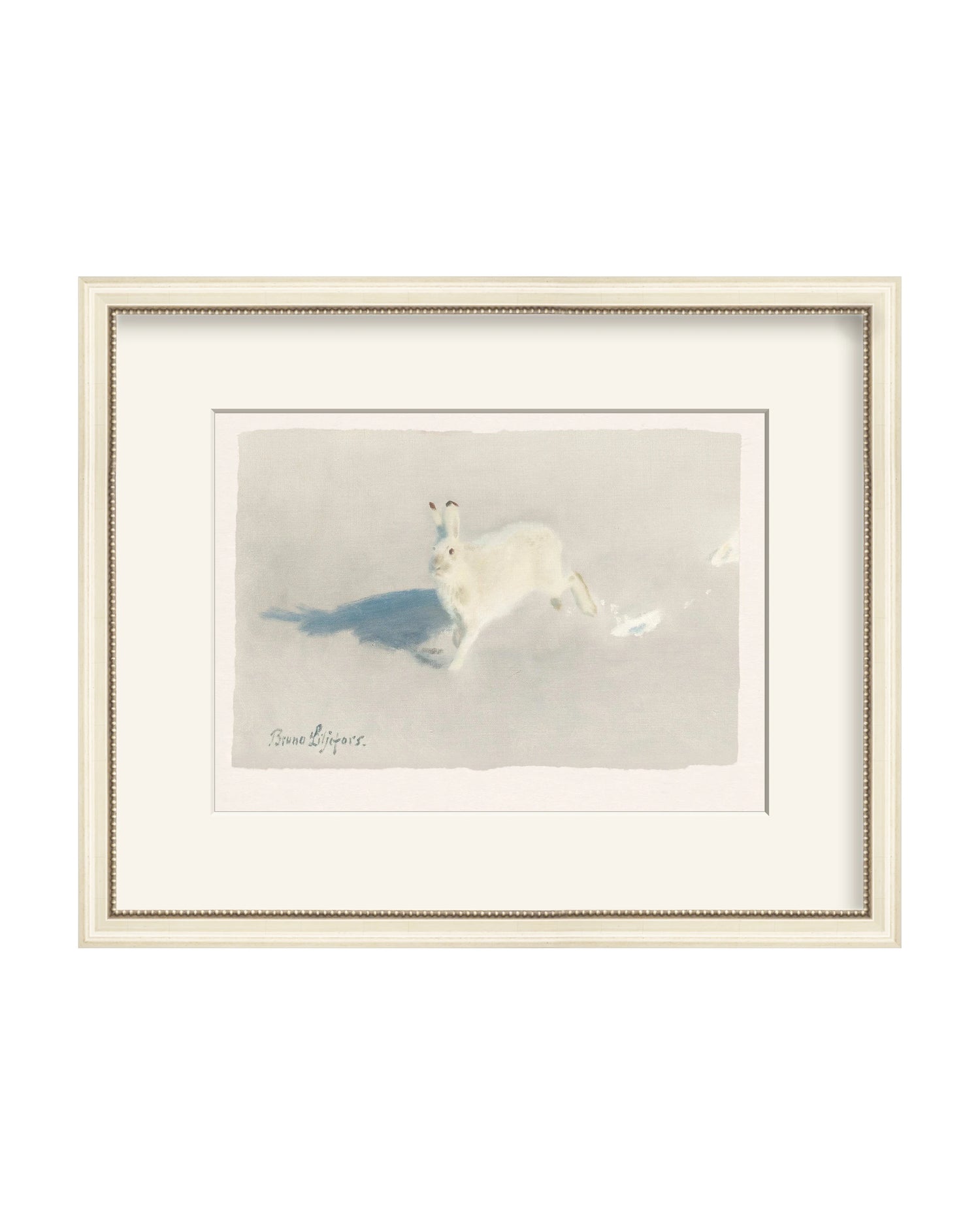 Framed - Antique Ivory - Warm White Mat / 17.75 x 14.5 / Rag