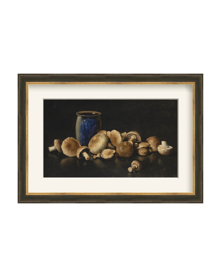 Framed - Heritage Black & Gold - Warm White Mat / 20.5 x 14.31 / Rag Paper
