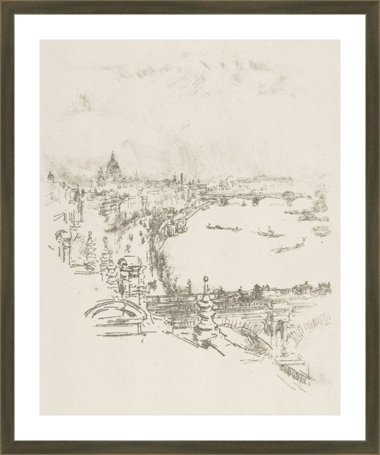 Framed European Sights IV. Frame: Natural Black. Paper: Rag Paper. Art Size: 20x16. Final Size: 24'' X 20''