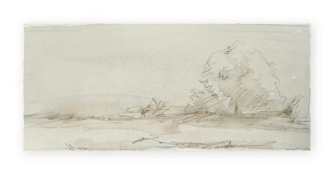 Watercolor Landscape Study III - Fine Art Print