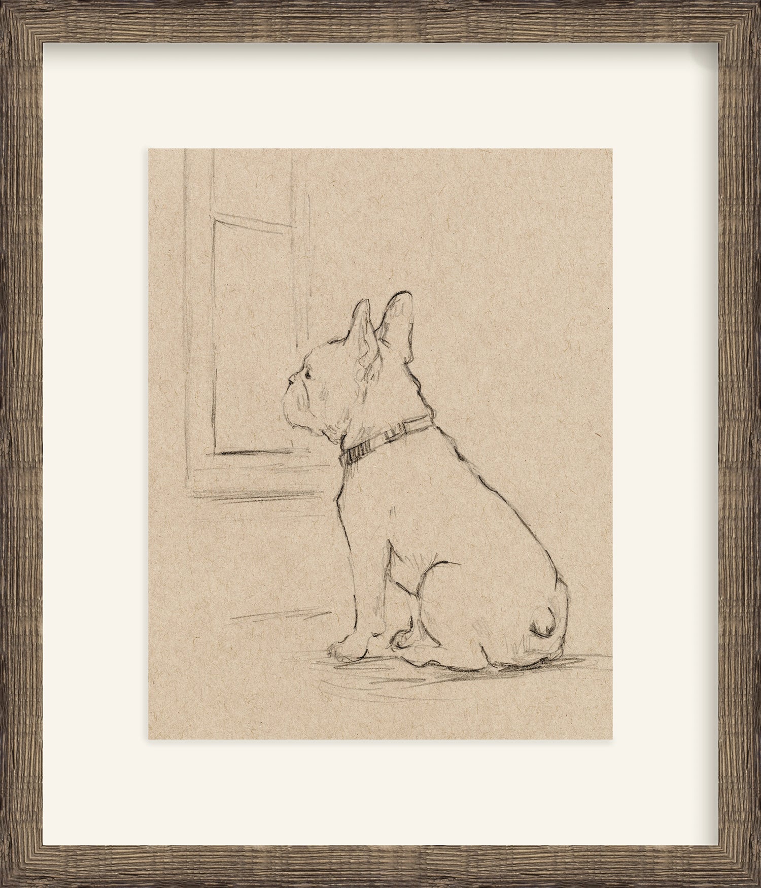 Framed - Driftwood Oak & Mat / 18.25 x 21.25