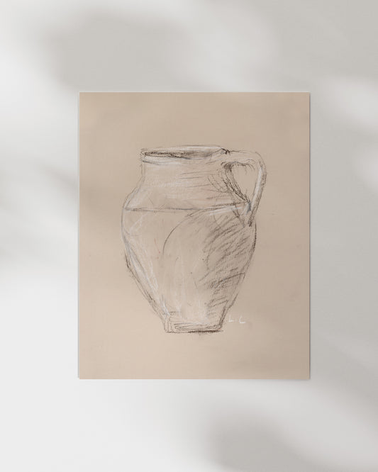 Vase Drawing Sepia HoJ