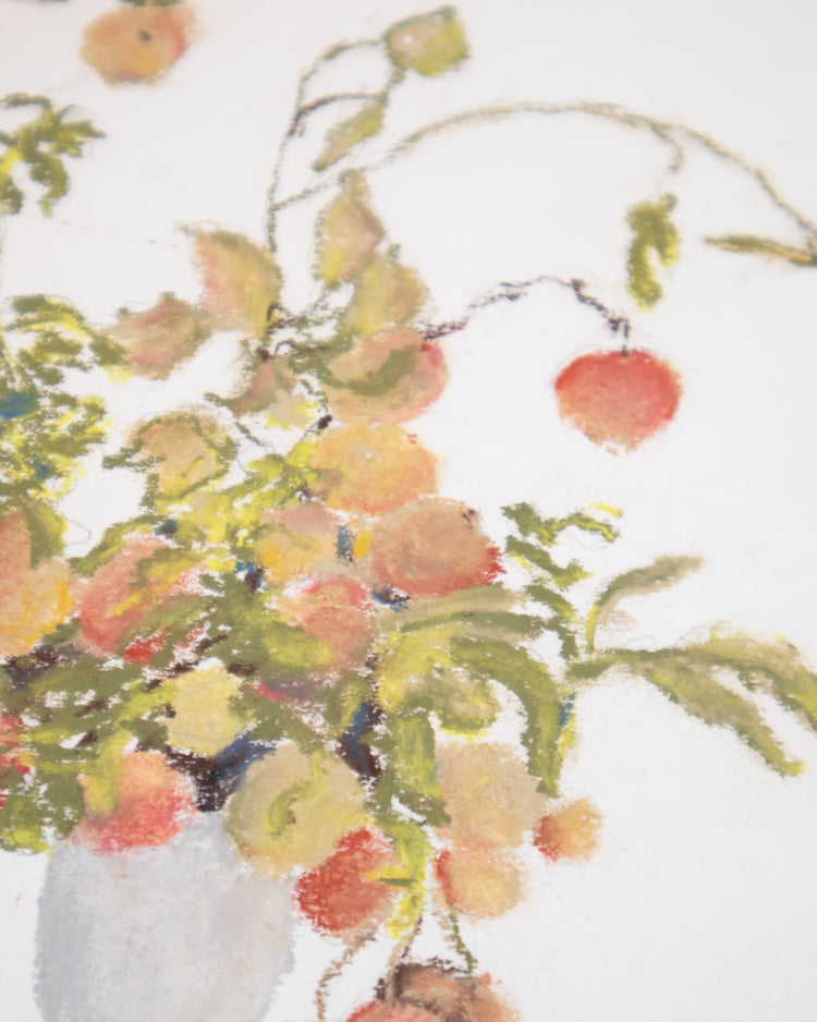 Apple Branches Pastel Drawing