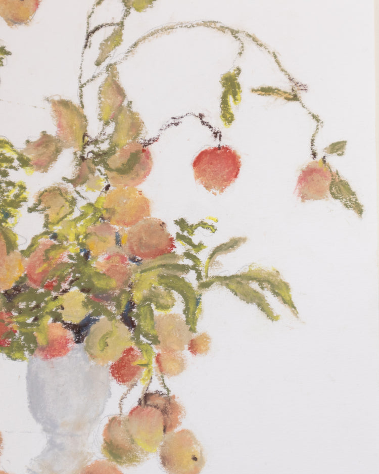 Apple Branches Pastel Drawing