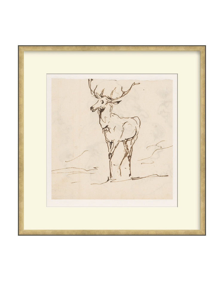 Framed - Atelier Brass - Off-White Mat / 21.31 x 21.5 / Rag
