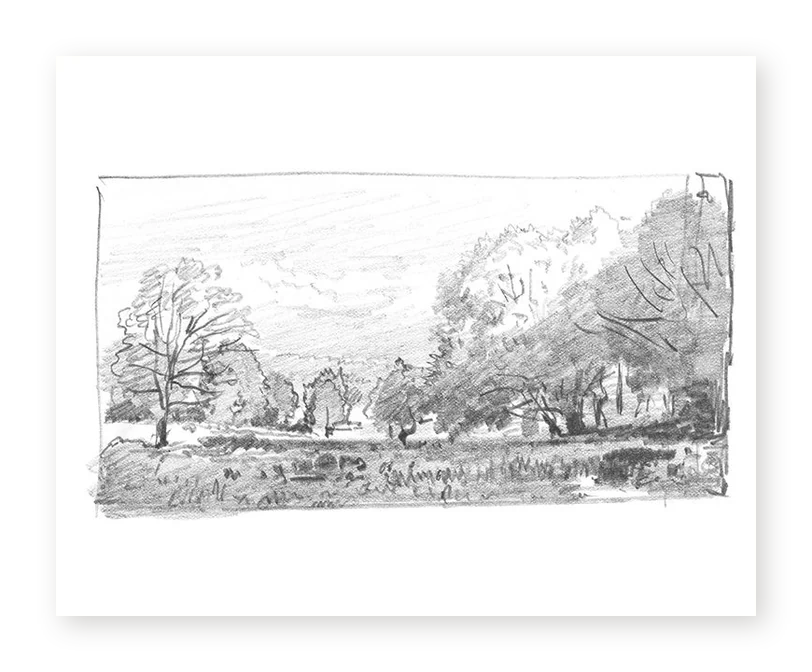 Charcoal Trees 1 - Fine Art Print
