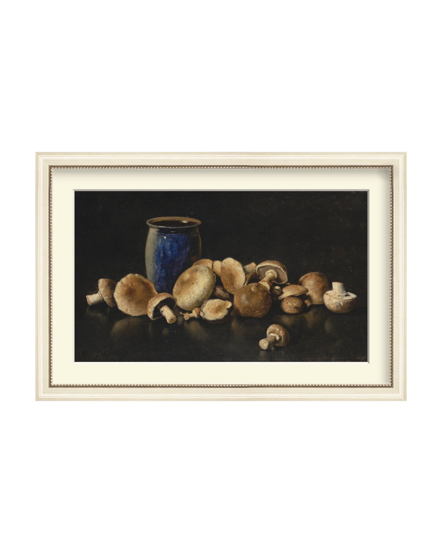 Framed - Antique Ivory - Off-White Mat / 18.75 x 12.56 / Rag Paper