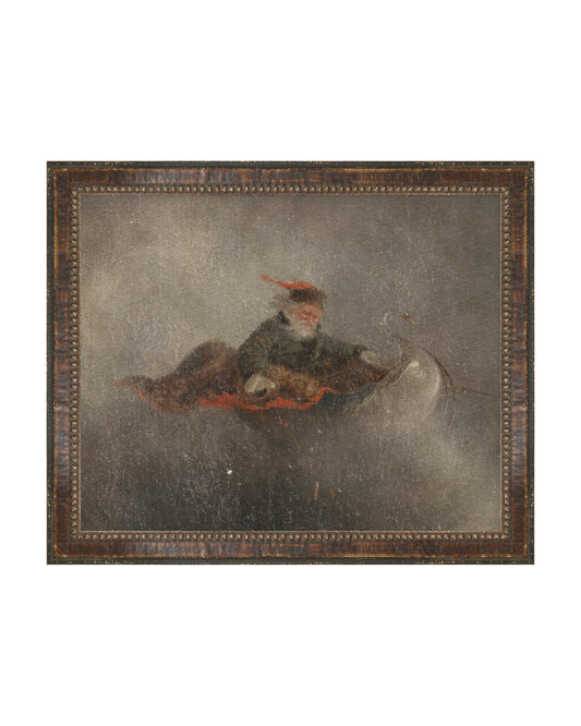 Framed - Aged Tortoise Beaded - No Mounting / 11.5 x 9.5 / Canvas on Board