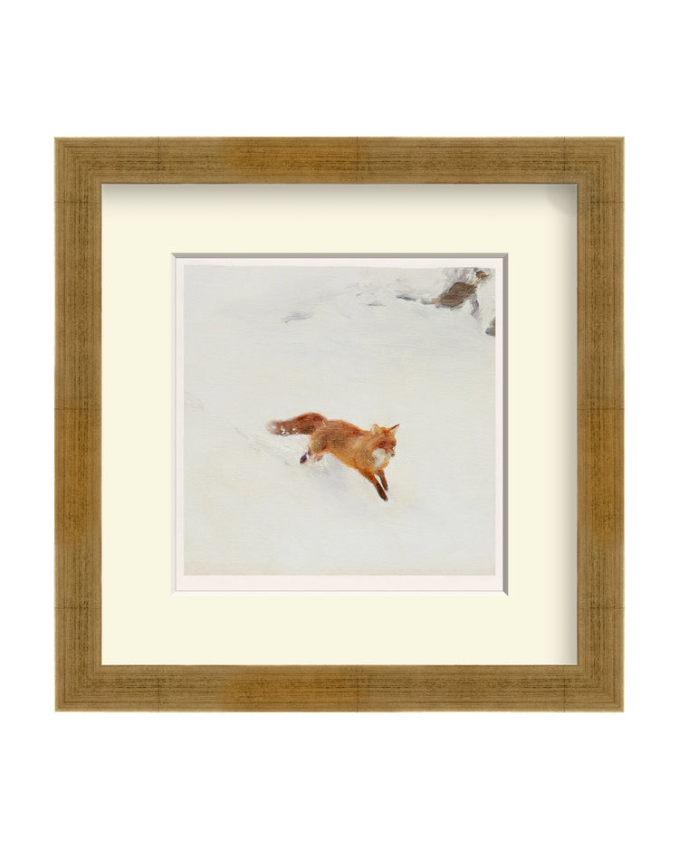 Framed - Vintage Gold - Off-White Mat / 12.38 x 12.5 / Rag