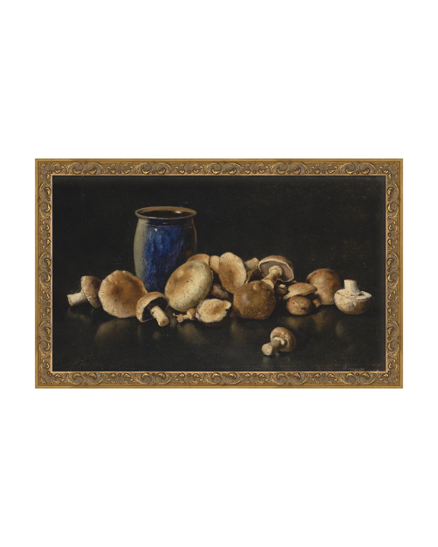 Framed - Baroque Amber - No Mat / 22 x 13.75 / Canvas on Board