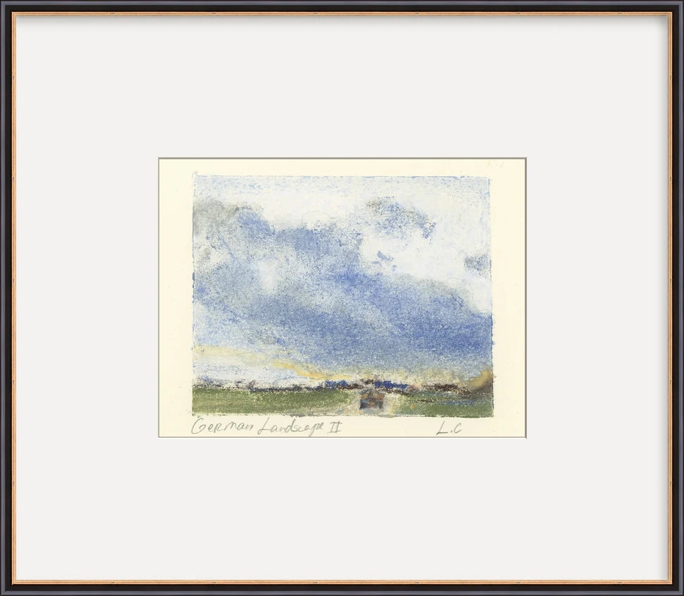 German Landscape II - Custom Framed Print with Mat