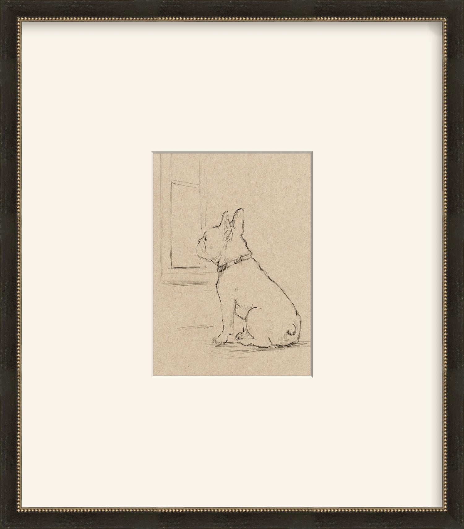 Framed - Vintage Black and Silver & Mat / 14.5 x 16.5