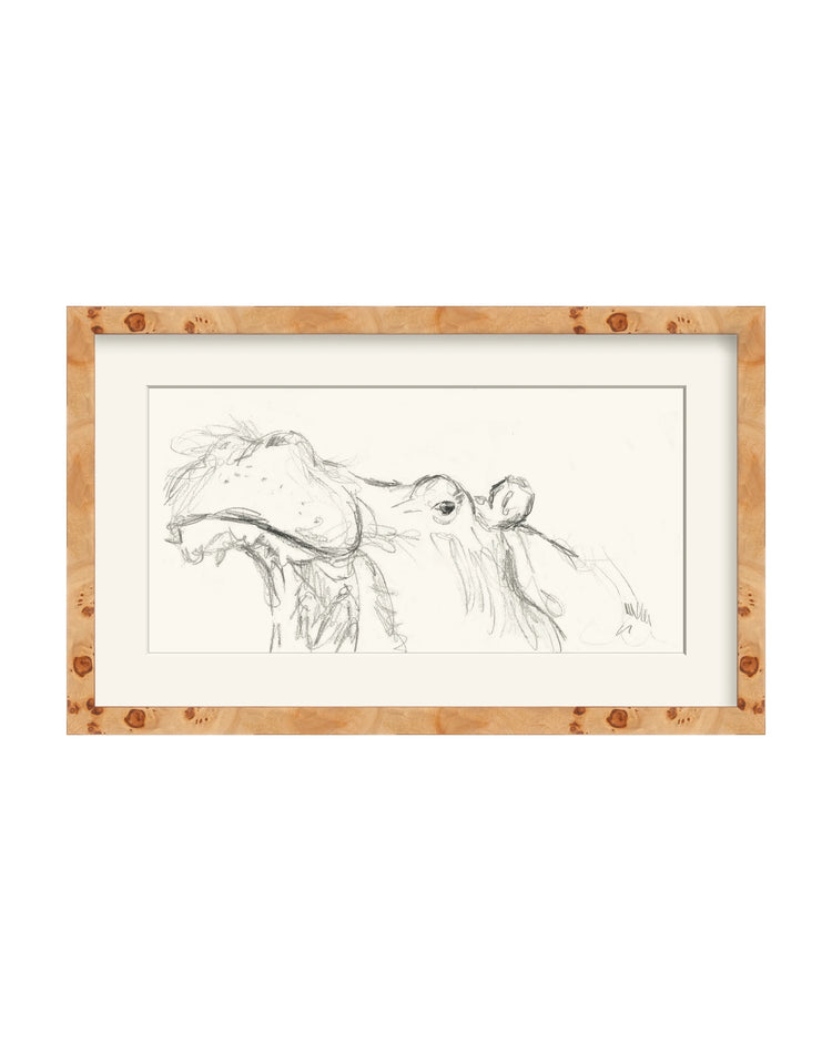 Framed - Natural Burlwood - Rag - Warm White Mat / 20.75 x 12.75