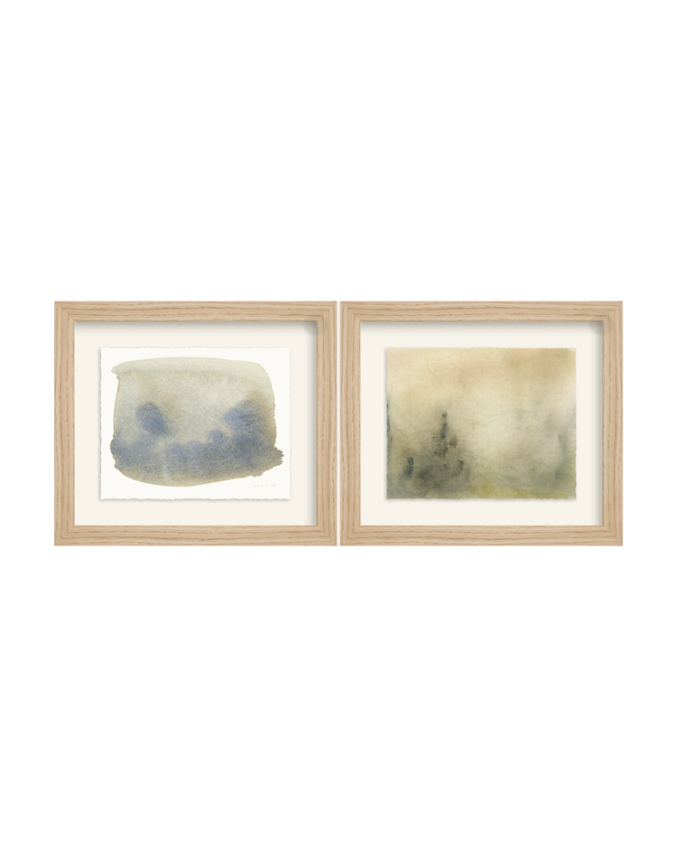 Framed - Matte Oak - Warm White Mat / 11 x 9.5 / Torchon