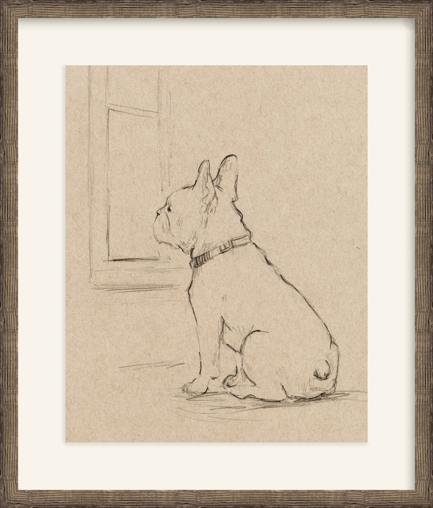 Framed - Driftwood Oak & Mat / 23.25 x 27.25