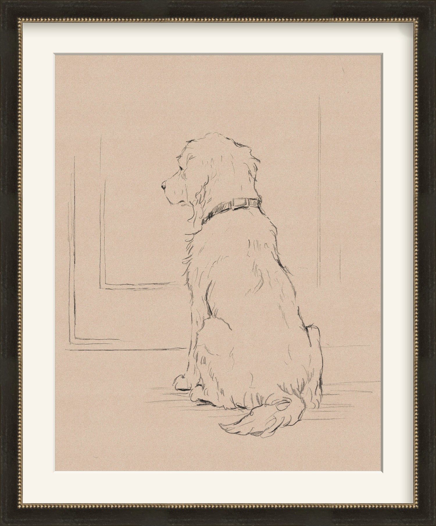 Framed - Vintage Black and Silver & Mat / 14.5 x 17.5