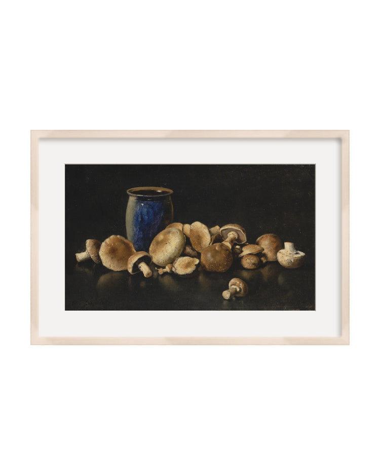 Framed - White Wash Maple - White Mat / 25.5 x 17.25 / Rag Paper