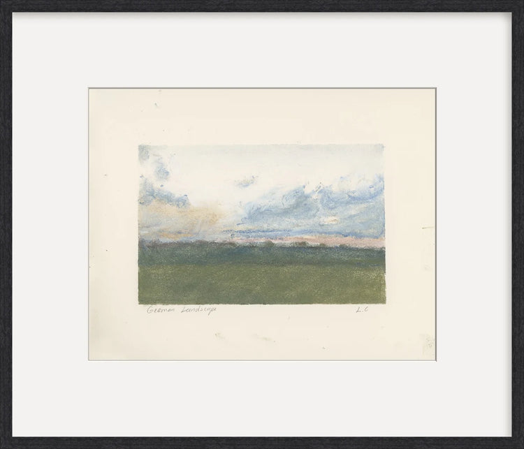 German Landscape - Custom Framed Print with Mat