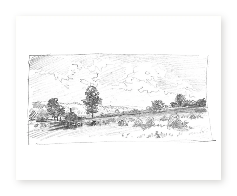 Charcoal Trees 2 - Fine Art Print