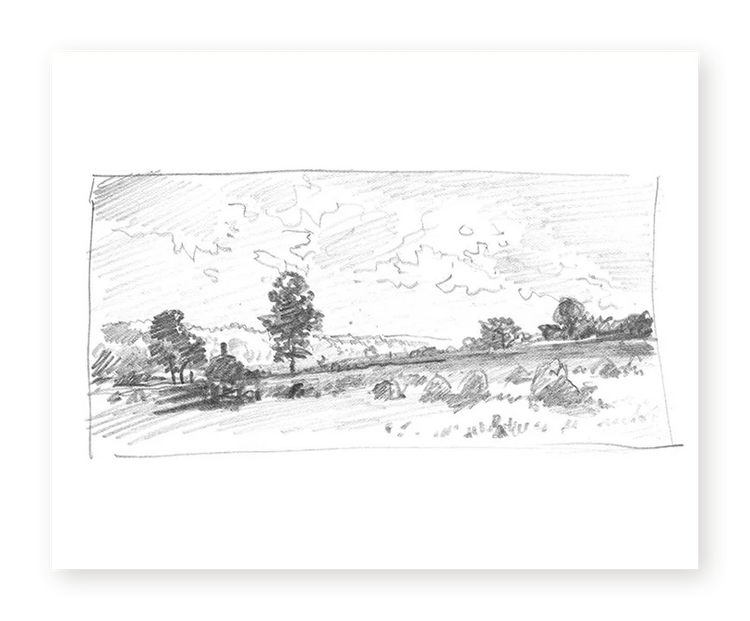 Charcoal Trees 2 - Fine Art Print