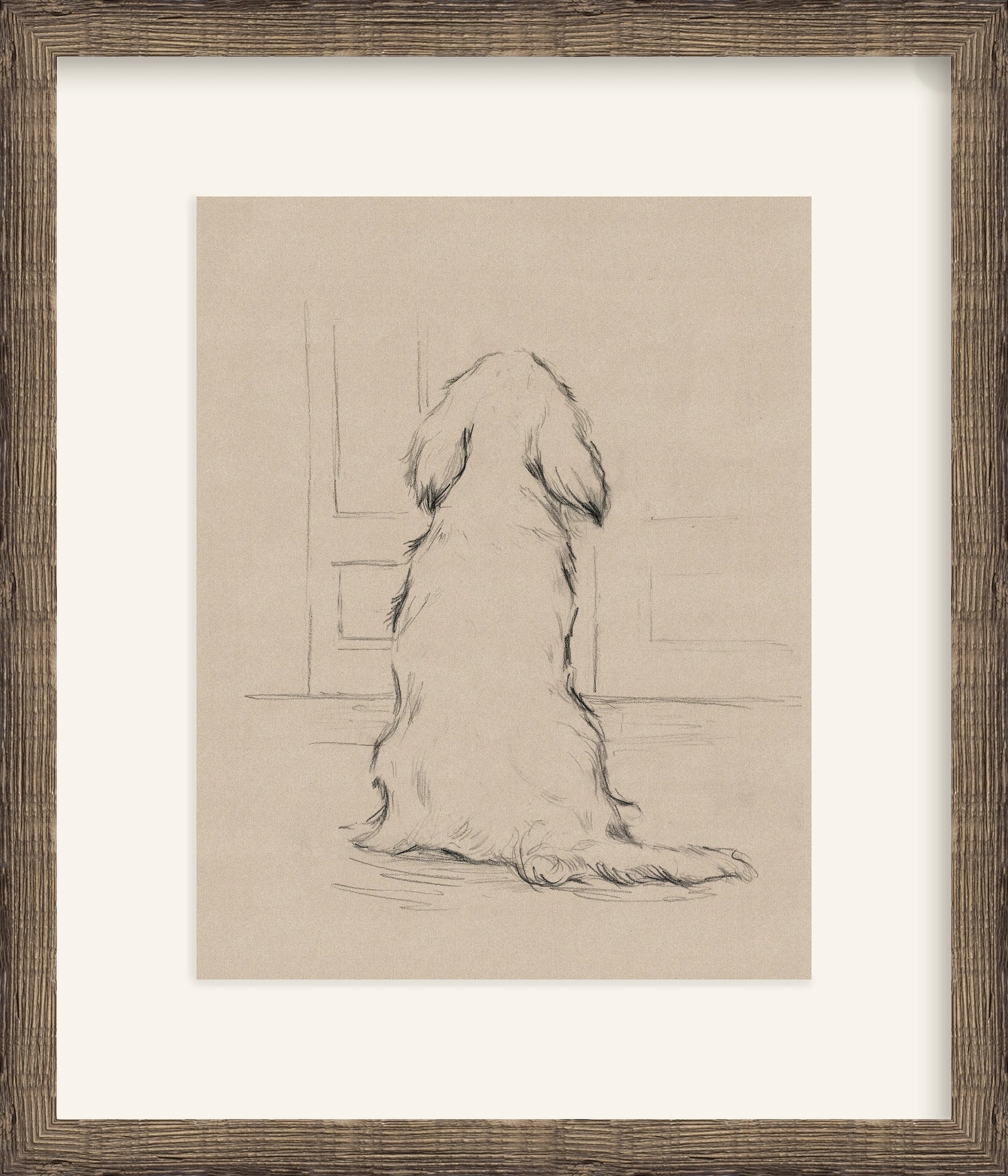 Framed - Driftwood Oak & Mat / 18.25 x 21.25
