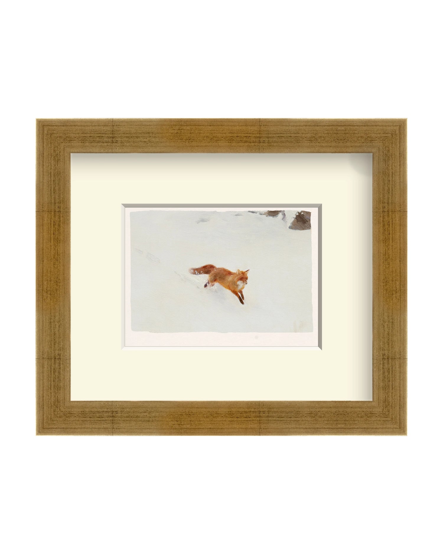 Framed - Vintage Gold - Off-White Mat / 11 x 9.38 / Rag