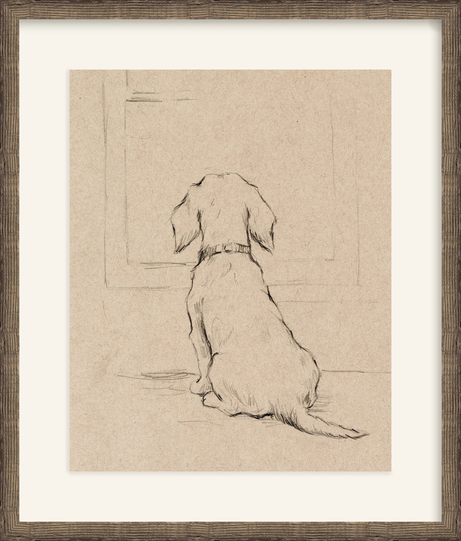 Framed - Driftwood Oak & Mat / 23.25 x 27.25