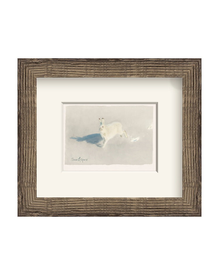 Framed - Driftwood Oak - Warm White Mat / 11.25 x 9.63 / Rag