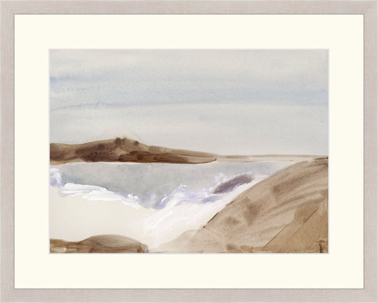 Uploaded Art:Beach Rocks.jpg. Frame: Sand. Paper: Rag Paper. Art Size: 11x15. Final Size: 16'' X 20''