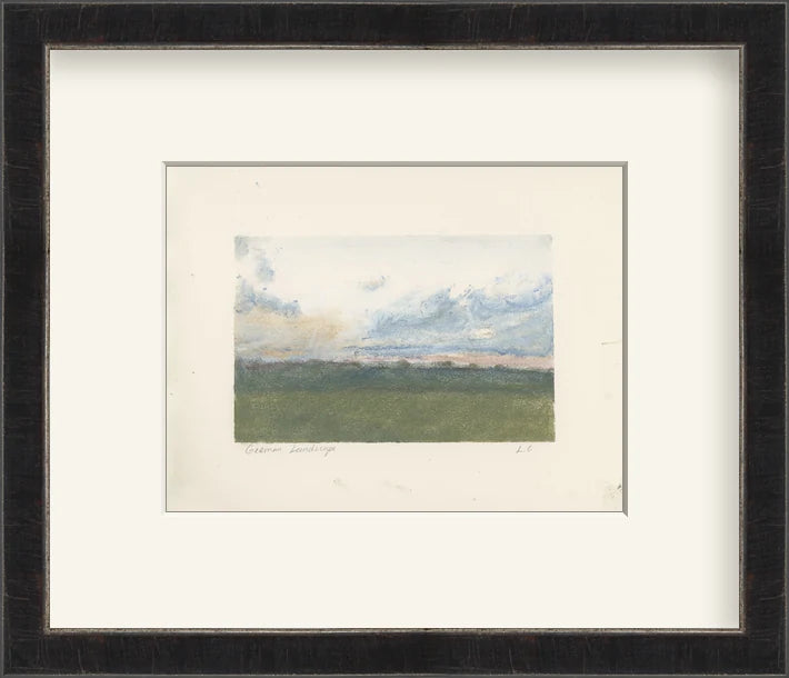 German Landscape - Custom Framed Print with Mat