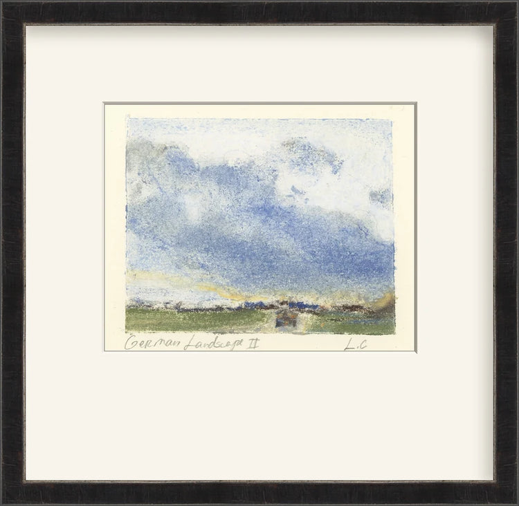 German Landscape II - Custom Framed Print with Mat