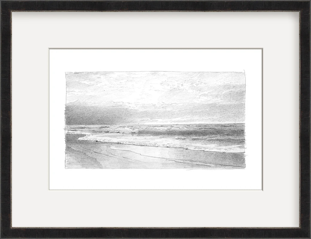 Seascape 2 - Custom Framed Print with Mat