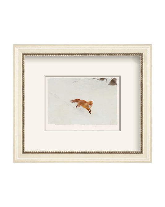 Framed - Antique Ivory - Warm White Mat / 10.75 x 9.13 / Rag