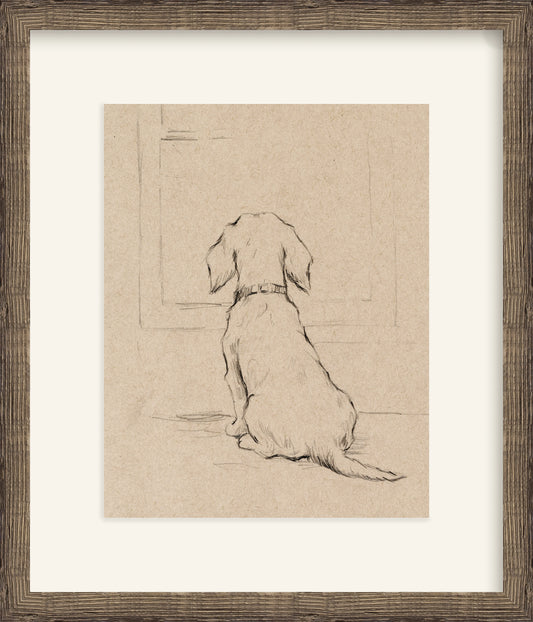Framed - Driftwood Oak & Mat / 18.25 x 21.25
