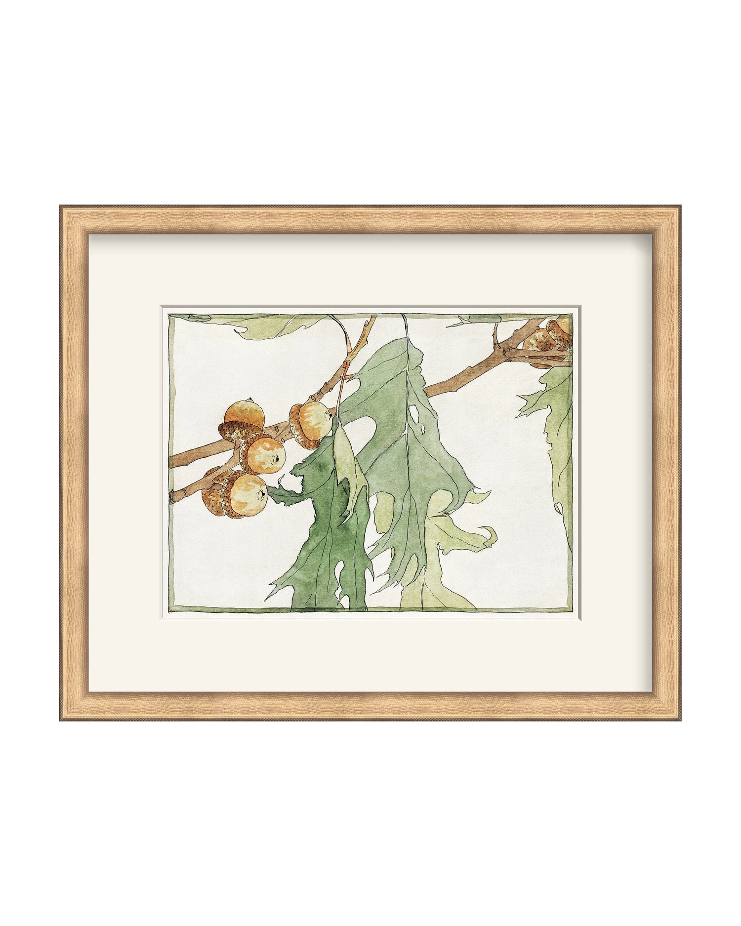 Framed - Timeless Gold - Rag - Warm White Mat / 17.75 x 14.75