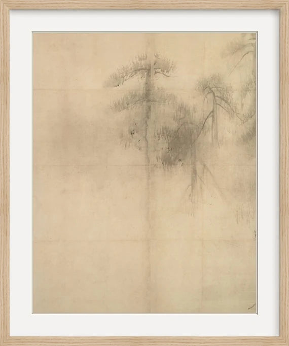 Pine Trees I - Custom Framed Print with Mat