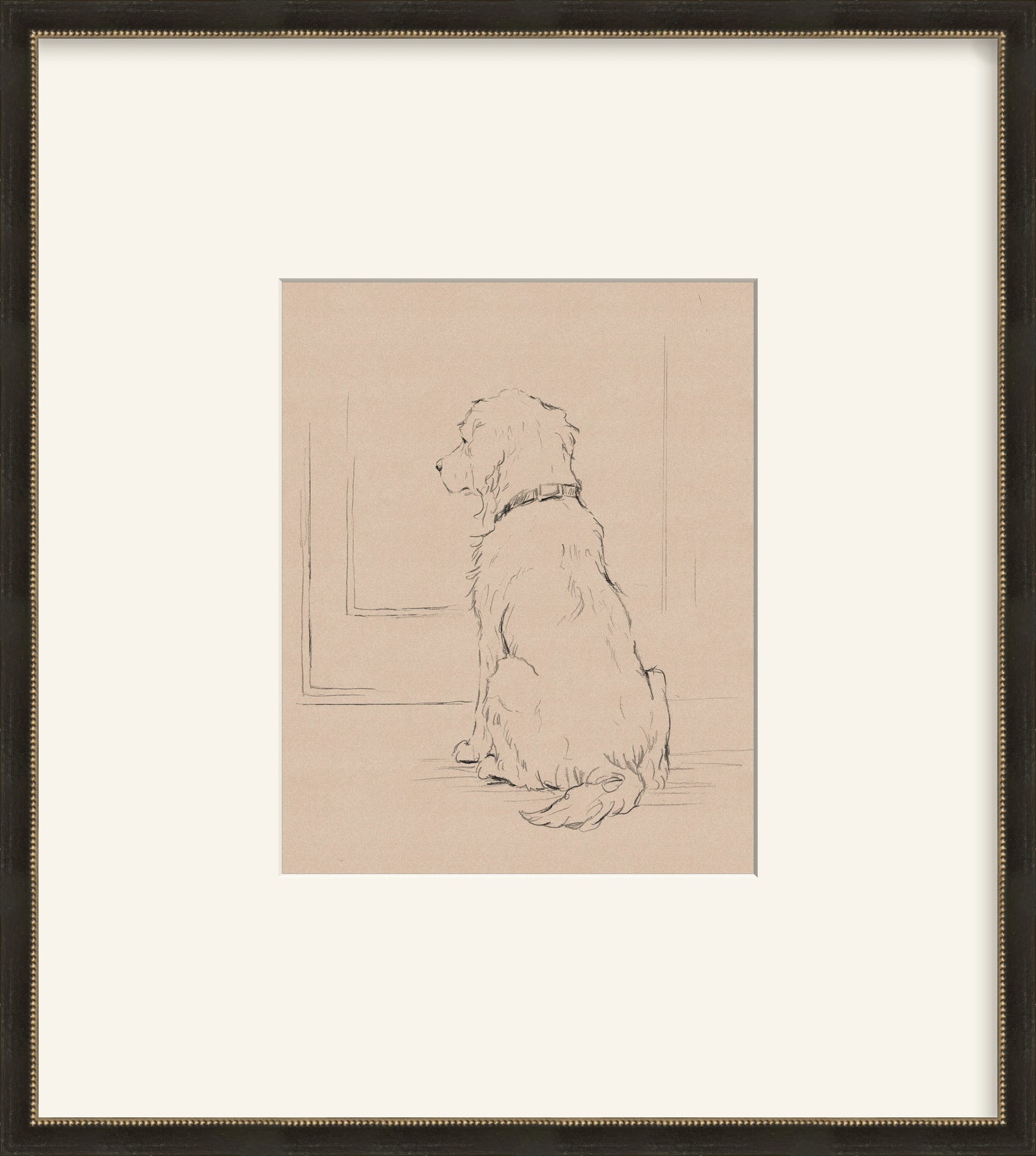 Framed - Vintage Black and Silver & Mat / 17.5 x 19.5