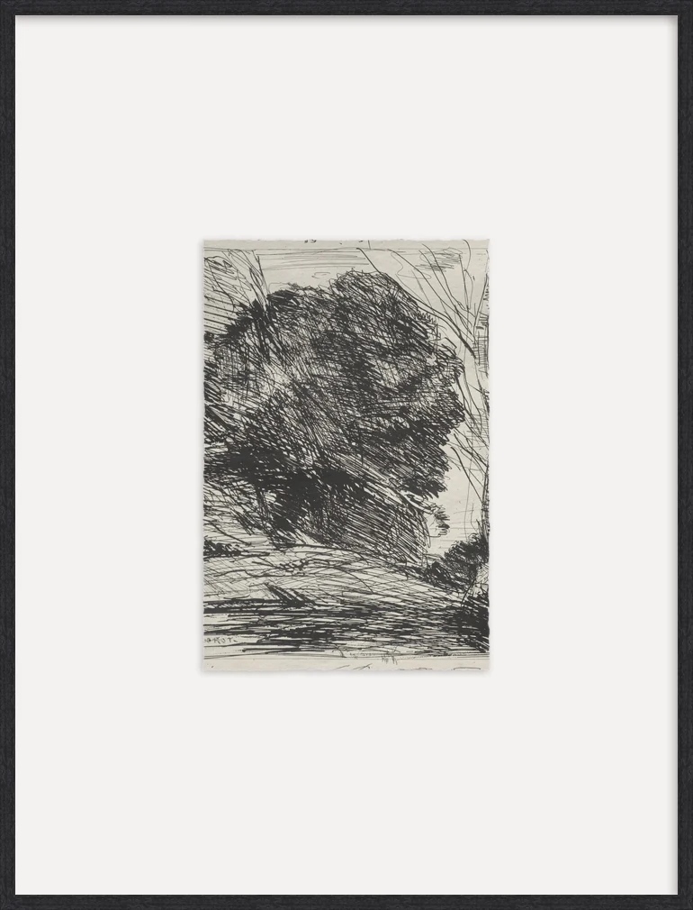 Ink Forest - Custom Framed Print with Mat