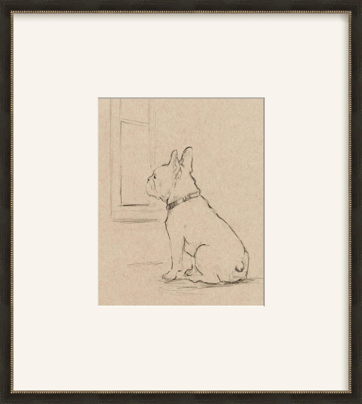 Framed - Vintage Black and Silver & Mat / 17.5 x 19.5