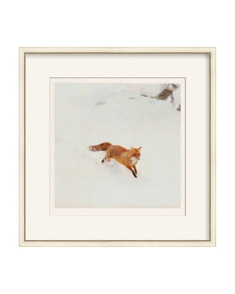 Framed - Antique Ivory - Warm White Mat / 21.5 x 21.75 / Rag