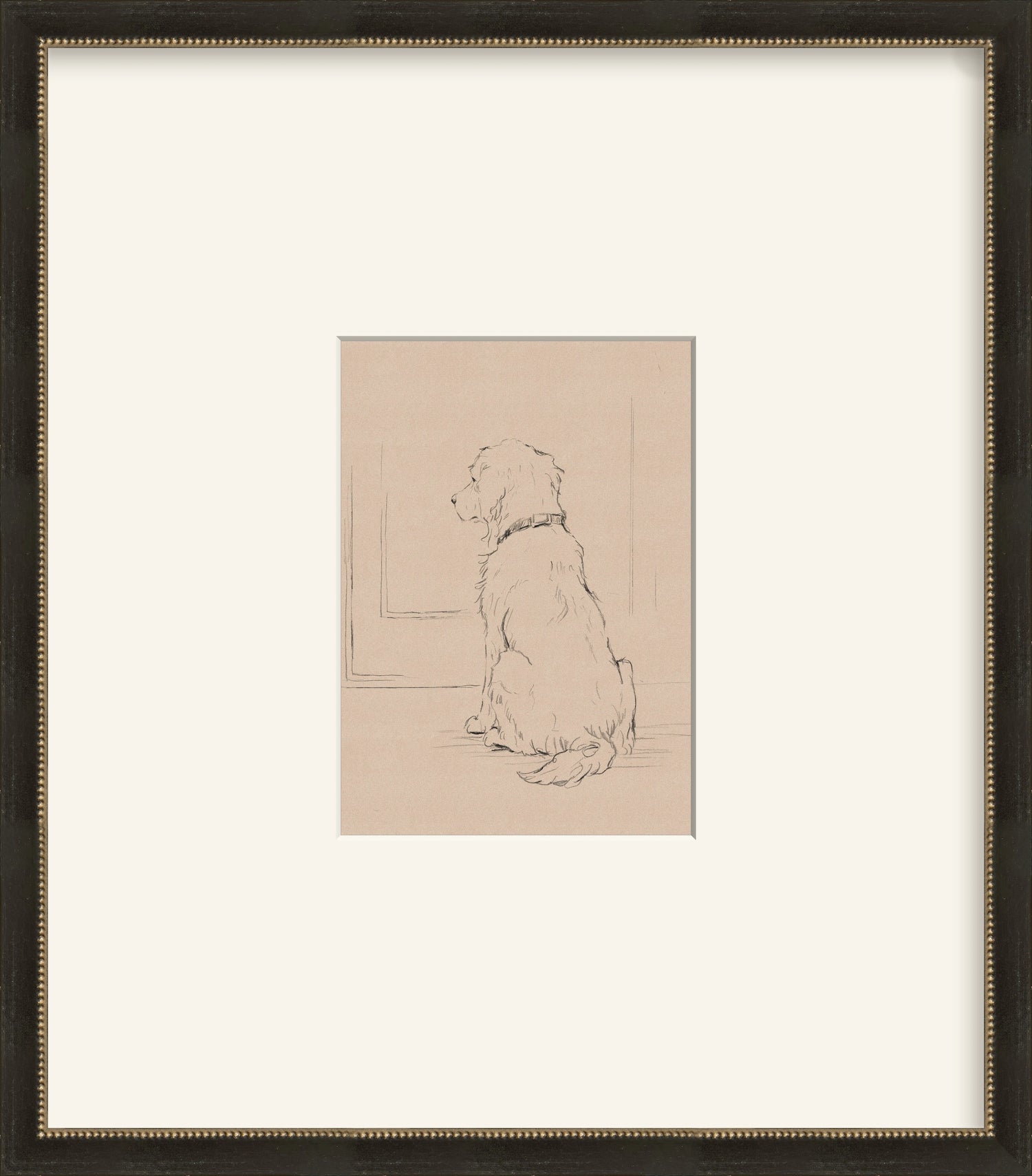 Framed - Vintage Black and Silver & Mat / 14.5 x 16.5