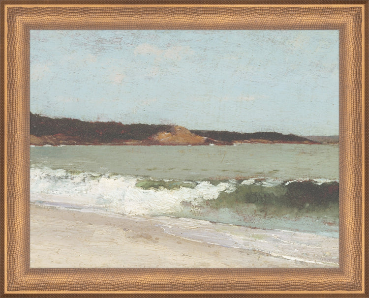Framed Eagle Head Beach. Frame: Timeless Bronze. Paper: Rag Paper. Art Size: 7x9. Final Size: 8'' X 10''