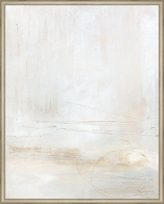 Framed Hazy Rain. Frame: Traditional Silver. Paper: Rag Paper. Art Size: 29x23. Final Size: 30'' X 24''
